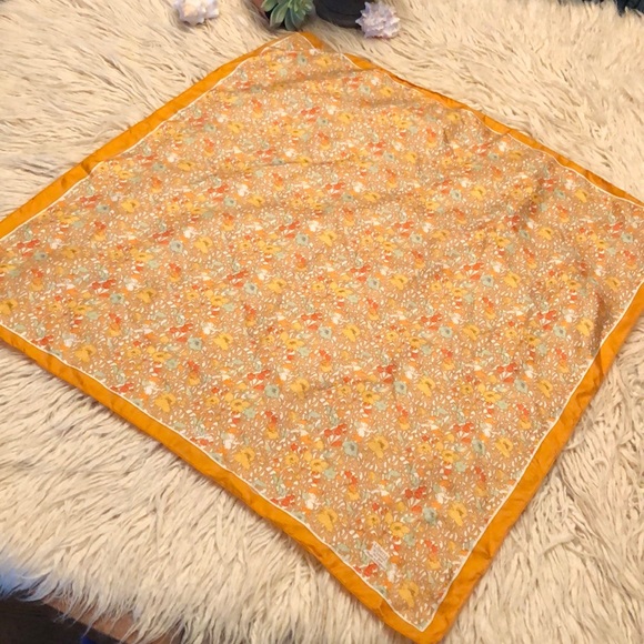 HP🎉-Vtg-Liberty of London Silk Scarf-Forest of Elves - Picture 8 of 14